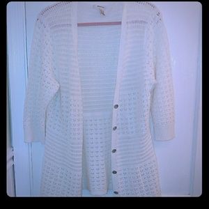 White DKNY Cardigan